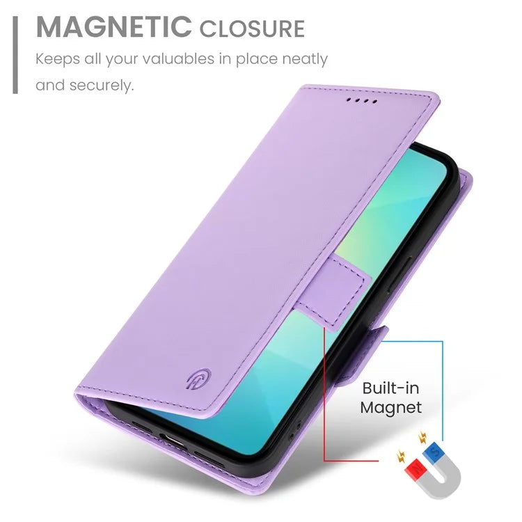 DF-010 For Samsung Galaxy A06 Stand Case PU Leather Wallet Phone Cover
