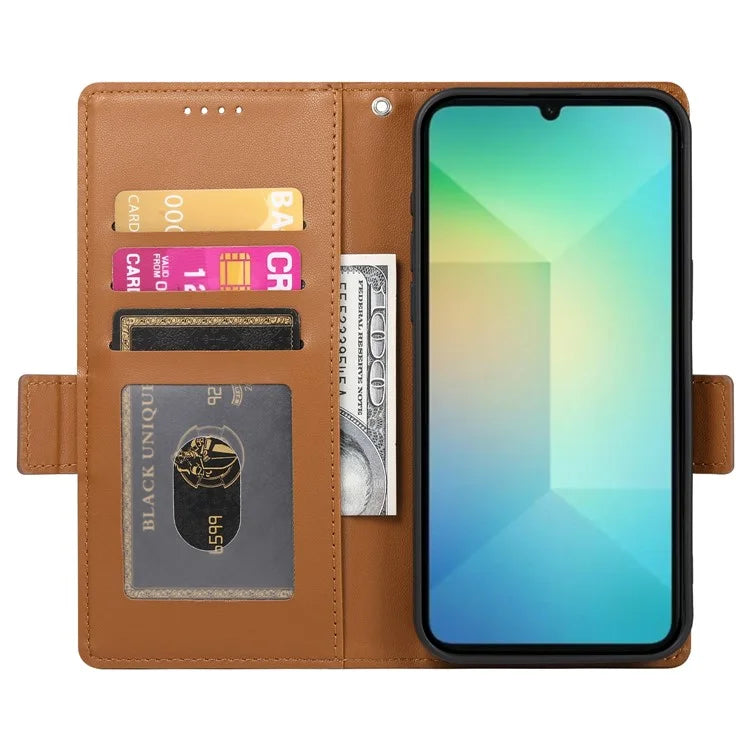 DF-010 For Samsung Galaxy A06 Stand Case PU Leather Wallet Phone Cover
