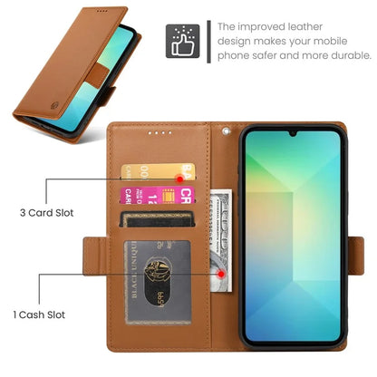 DF-010 For Samsung Galaxy A06 Stand Case PU Leather Wallet Phone Cover