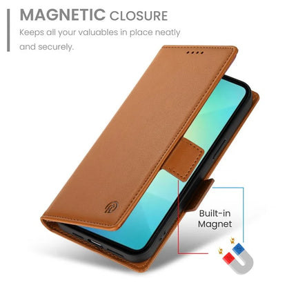 DF-010 For Samsung Galaxy A06 Stand Case PU Leather Wallet Phone Cover