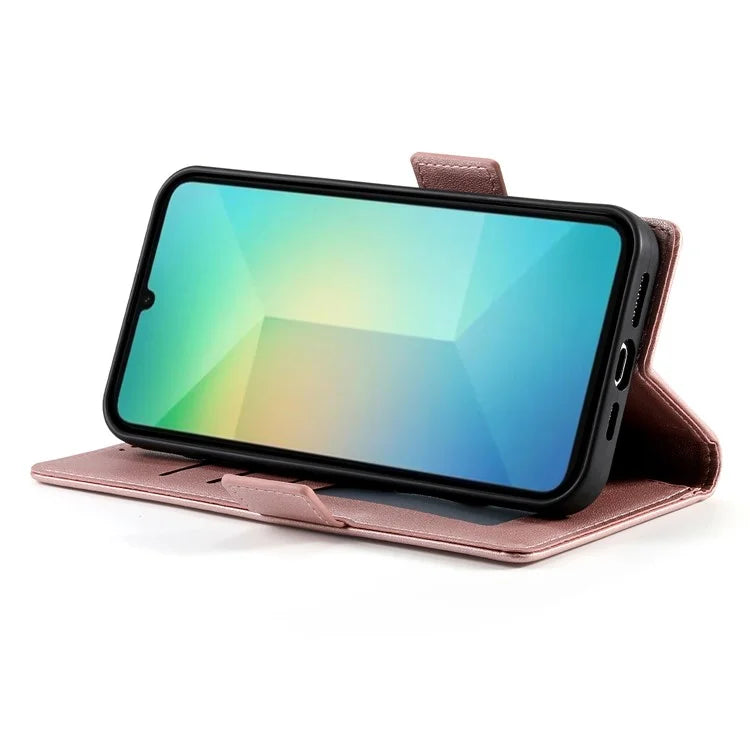 DF-010 For Samsung Galaxy A06 Stand Case PU Leather Wallet Phone Cover