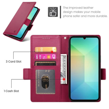 DF-010 For Samsung Galaxy A06 Stand Case PU Leather Wallet Phone Cover