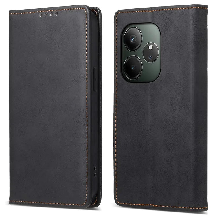 DF-05 For Realme GT 6 5G Wallet Case RFID Blocking PU Leather Phone Cover