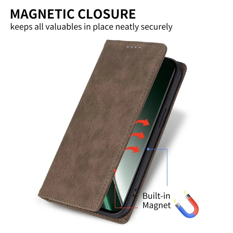 DF-05 For Realme GT 6 5G Wallet Case RFID Blocking PU Leather Phone Cover