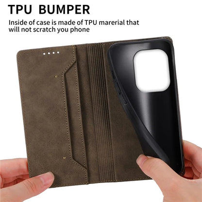 DF-05 For Realme GT 6 5G Wallet Case RFID Blocking PU Leather Phone Cover