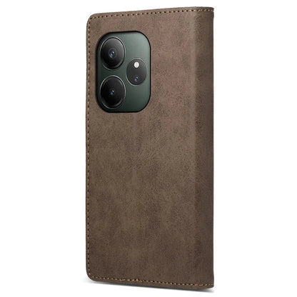 DF-05 For Realme GT 6 5G Wallet Case RFID Blocking PU Leather Phone Cover