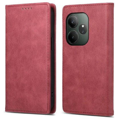 DF-05 For Realme GT 6 5G Wallet Case RFID Blocking PU Leather Phone Cover