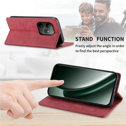 DF-05 For Realme GT 6 5G Wallet Case RFID Blocking PU Leather Phone Cover