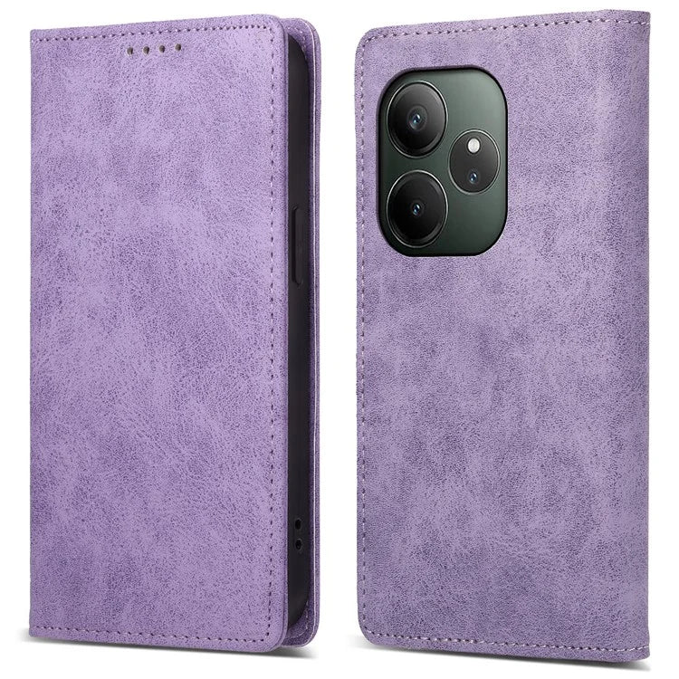DF-05 For Realme GT 6 5G Wallet Case RFID Blocking PU Leather Phone Cover
