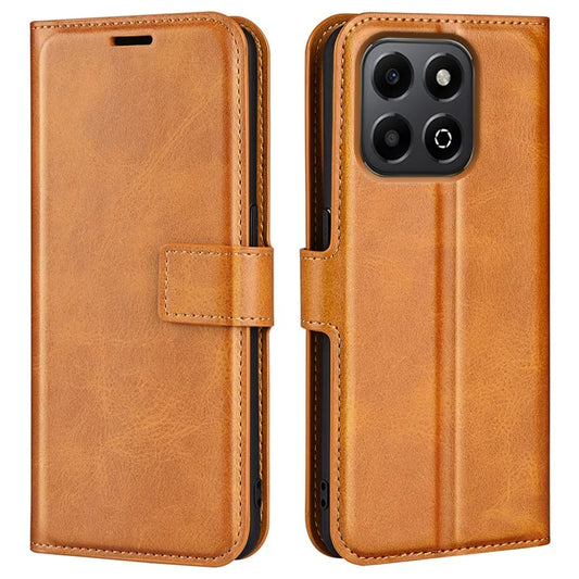 For Honor X6b 4G Stand Case Anti-Scratch Calf Texture Leather Phone Cover