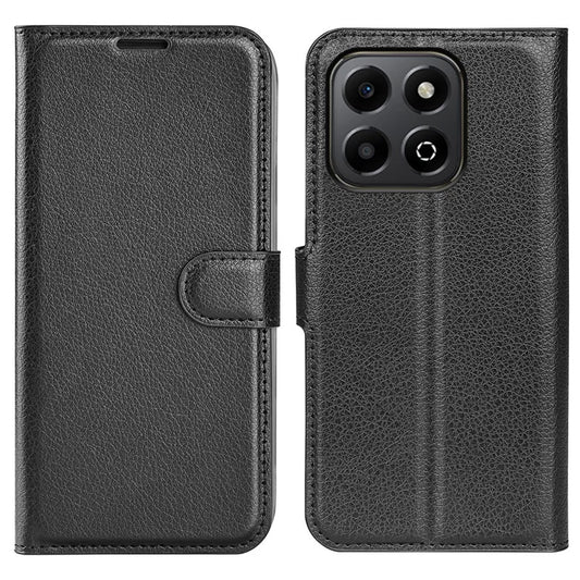 For Honor X6b 4G Case Litchi Texture Shockproof Leather Wallet Phone Cover