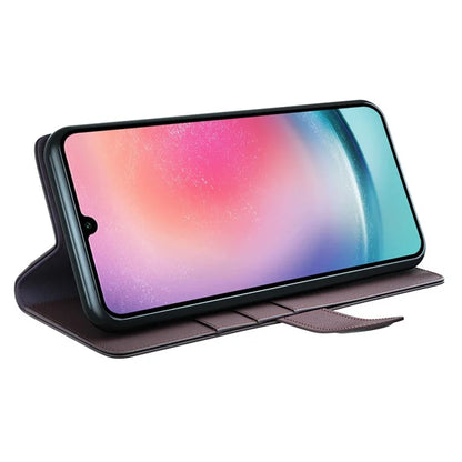 For Samsung Galaxy A16 5G Case Genuine Split Leather Phone Cover Wallet Card Slot