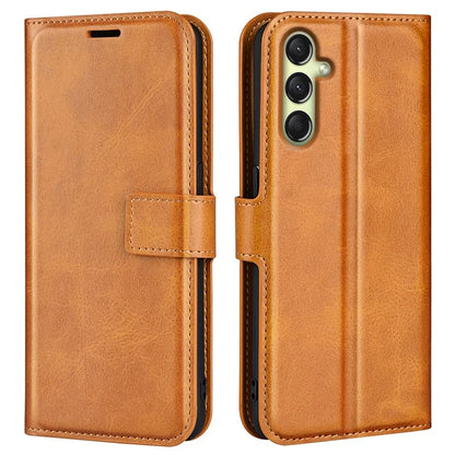 For Samsung Galaxy A16 5G Stand Case Anti-Scratch Calf Texture Leather Phone Cover