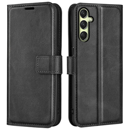For Samsung Galaxy A16 5G Stand Case Anti-Scratch Calf Texture Leather Phone Cover