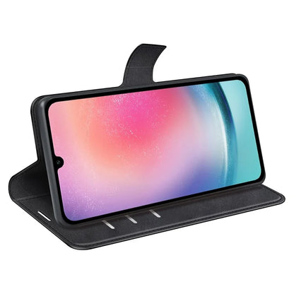 For Samsung Galaxy A16 5G Stand Case Anti-Scratch Calf Texture Leather Phone Cover