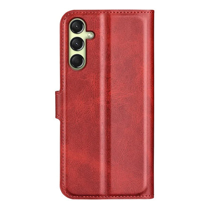 For Samsung Galaxy A16 5G Stand Case Anti-Scratch Calf Texture Leather Phone Cover