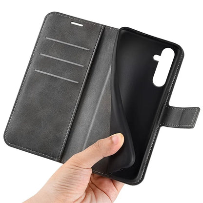 For Samsung Galaxy A16 5G Stand Case Anti-Scratch Calf Texture Leather Phone Cover