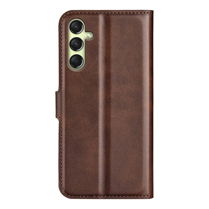 For Samsung Galaxy A16 5G Stand Case Anti-Scratch Calf Texture Leather Phone Cover