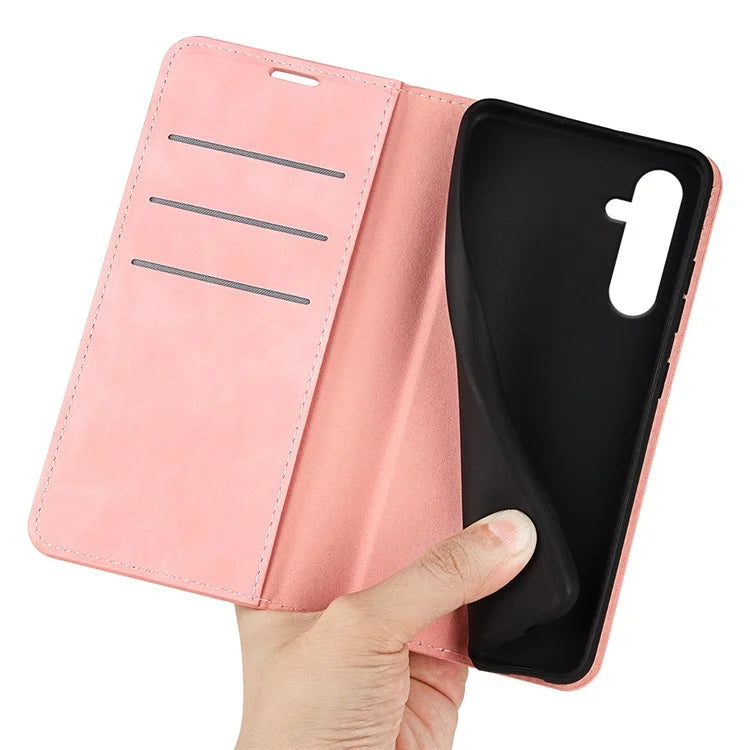 For Samsung Galaxy A16 5G Case Skin-Touch Leather Wallet Phone Cover
