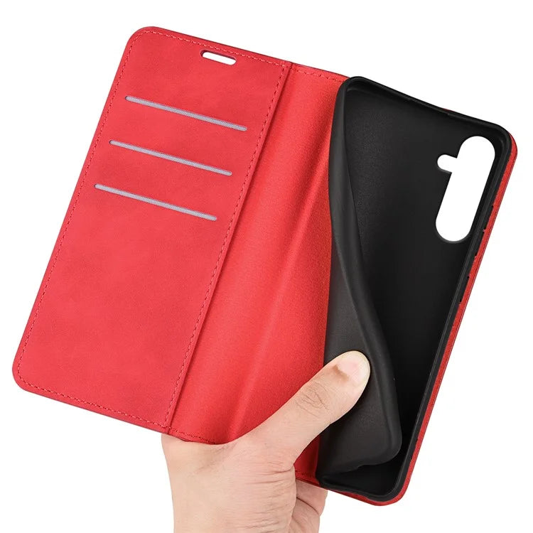 For Samsung Galaxy A16 5G Case Skin-Touch Leather Wallet Phone Cover