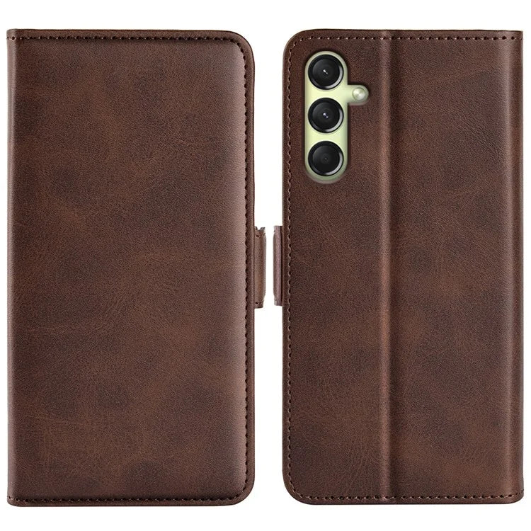 For Samsung Galaxy A16 5G Stand Case Calf Texture Leather Wallet Phone Cover
