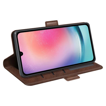 For Samsung Galaxy A16 5G Stand Case Calf Texture Leather Wallet Phone Cover