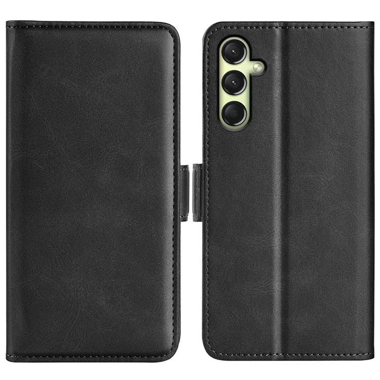 For Samsung Galaxy A16 5G Stand Case Calf Texture Leather Wallet Phone Cover