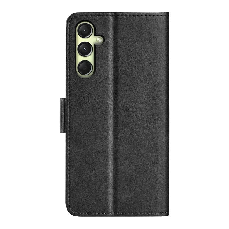 For Samsung Galaxy A16 5G Stand Case Calf Texture Leather Wallet Phone Cover