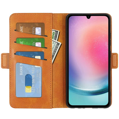 For Samsung Galaxy A16 5G Stand Case Calf Texture Leather Wallet Phone Cover