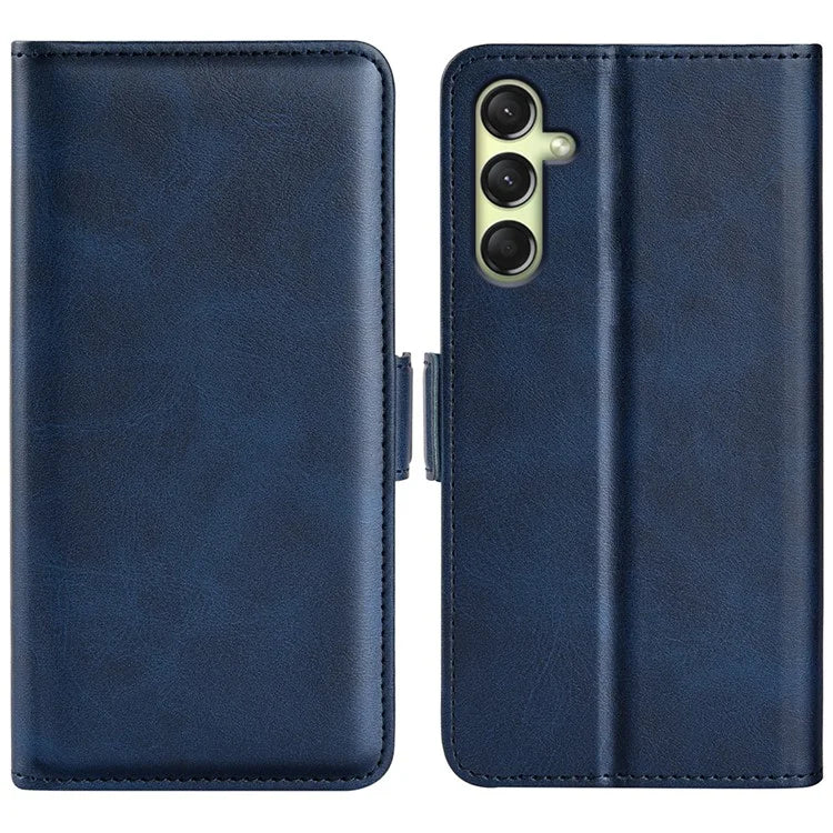 For Samsung Galaxy A16 5G Stand Case Calf Texture Leather Wallet Phone Cover