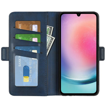For Samsung Galaxy A16 5G Stand Case Calf Texture Leather Wallet Phone Cover