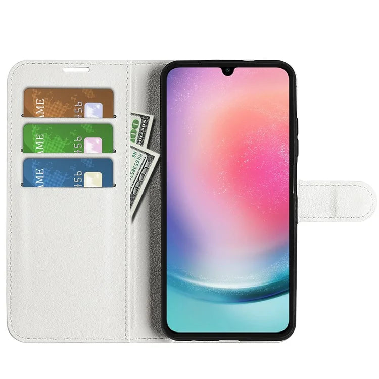 For Samsung Galaxy A16 5G Case Litchi Texture Shockproof Leather Wallet Phone Cover