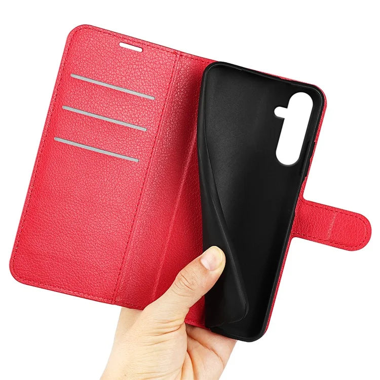 For Samsung Galaxy A16 5G Case Litchi Texture Shockproof Leather Wallet Phone Cover