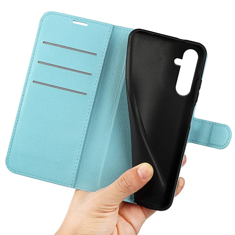 For Samsung Galaxy A16 5G Case Litchi Texture Shockproof Leather Wallet Phone Cover