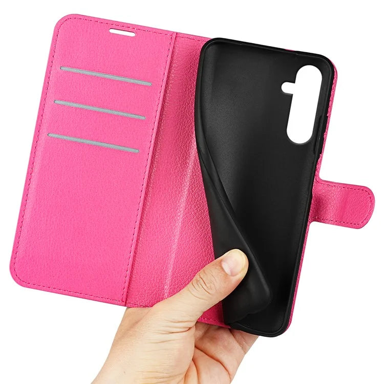 For Samsung Galaxy A16 5G Case Litchi Texture Shockproof Leather Wallet Phone Cover