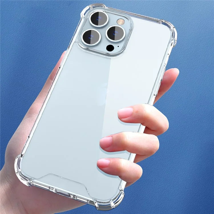 For iPhone 16 Pro Case Reinforced Corners TPU Frame + Acrylic Back Phone Cover