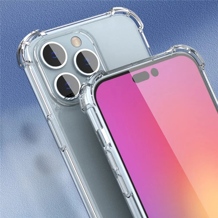For iPhone 16 Pro Case Reinforced Corners TPU Frame + Acrylic Back Phone Cover