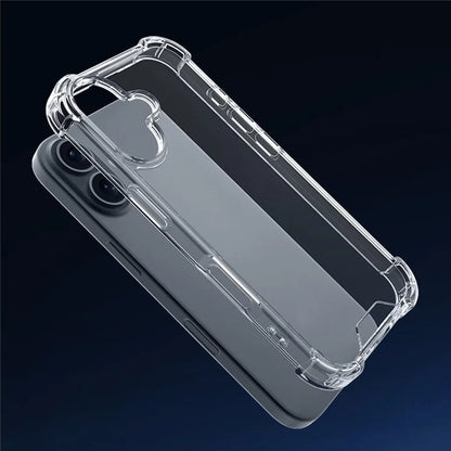 For iPhone 16 Case Reinforced Corners TPU Frame + Acrylic Back Phone Cover