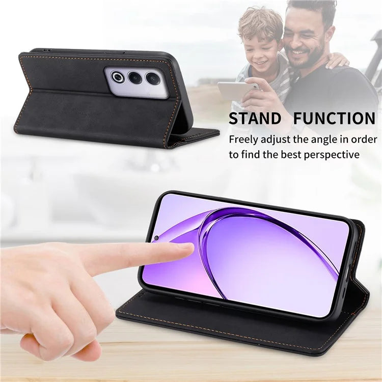 DF-05 For Oppo A3 Pro (Global) 5G Wallet Case RFID Blocking PU Leather Phone Cover