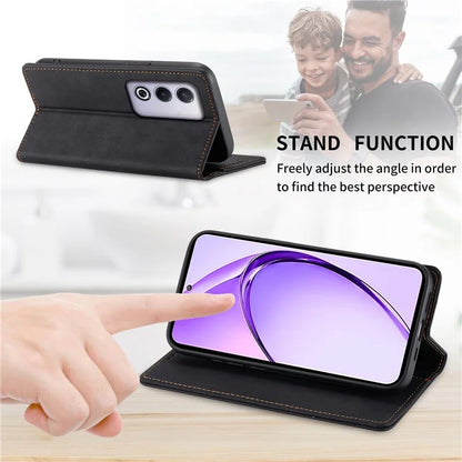 DF-05 For Oppo A3 Pro (Global) 5G Wallet Case RFID Blocking PU Leather Phone Cover
