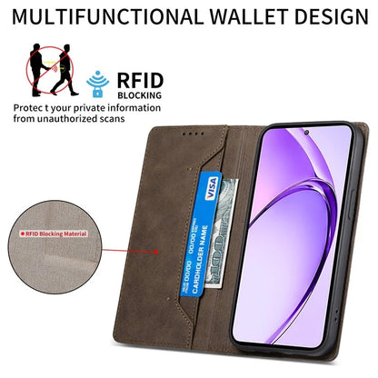 DF-05 For Oppo A3 Pro (Global) 5G Wallet Case RFID Blocking PU Leather Phone Cover