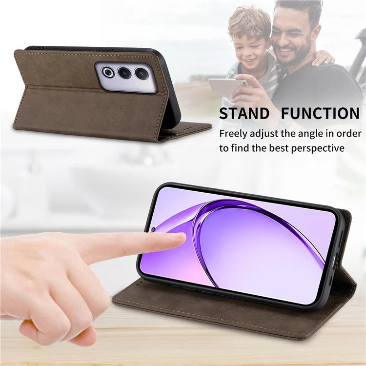 DF-05 For Oppo A3 Pro (Global) 5G Wallet Case RFID Blocking PU Leather Phone Cover