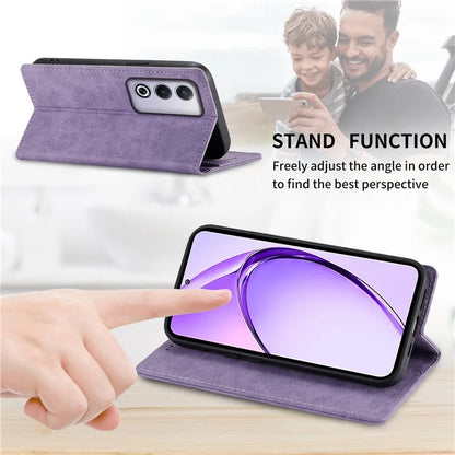 DF-05 For Oppo A3 Pro (Global) 5G Wallet Case RFID Blocking PU Leather Phone Cover