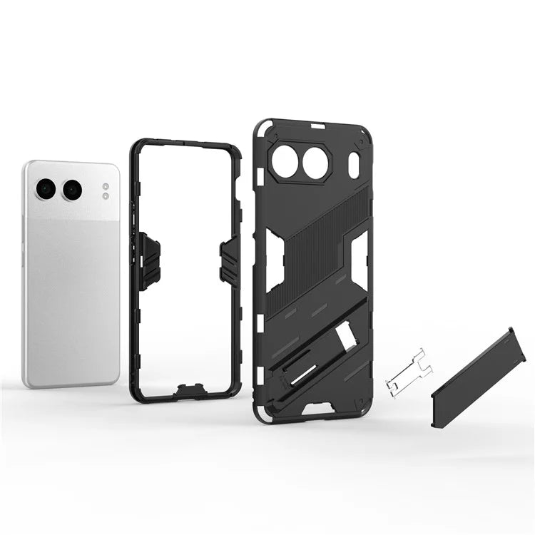 For OnePlus Nord 4 Case PC+TPU Shockproof Phone Cover with Kickstand