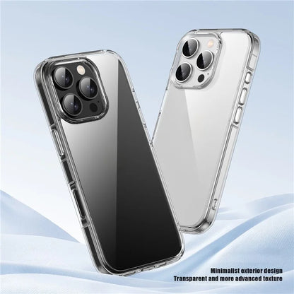 IPAKY For iPhone 16 Pro Clear Phone Case TPU + PC Slim Phone Back Cover