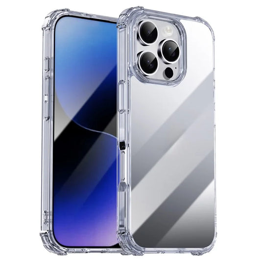 IPAKY For iPhone 16 Pro Clear Phone Case Four Corner Shockproof Slim Back Cover