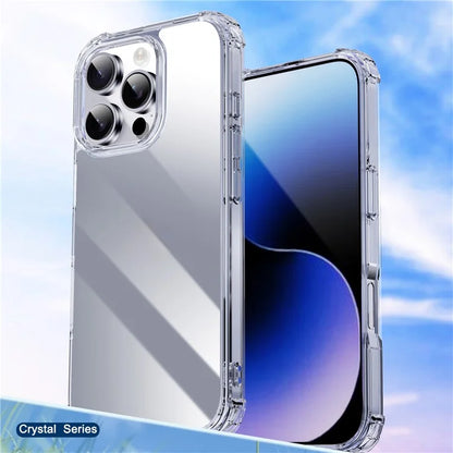 IPAKY For iPhone 16 Pro Max Clear Phone Case Four Corner Shockproof Slim Back Cover
