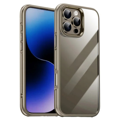 IPAKY For iPhone 16 Pro Electroplating TPU Case Airbag Shockproof Phone Cover