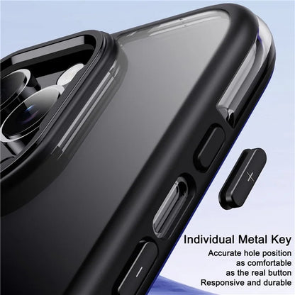 IPAKY For iPhone 16 Pro Electroplating TPU Case Airbag Shockproof Phone Cover