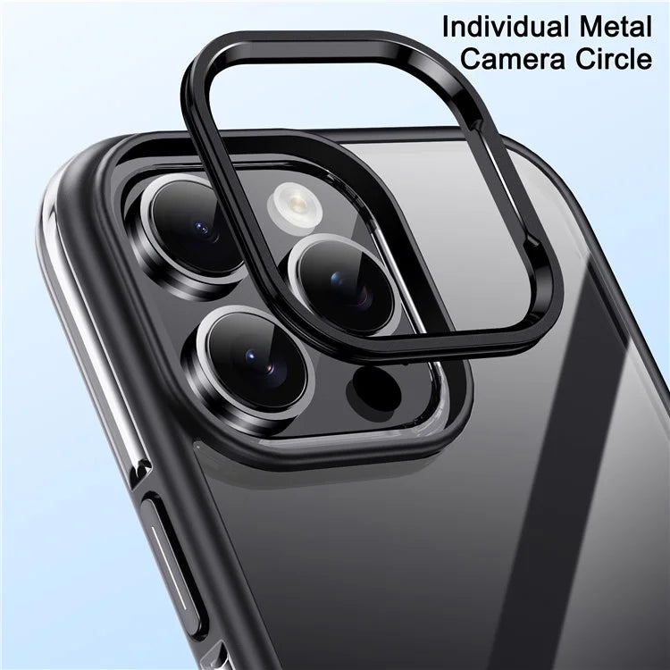 IPAKY For iPhone 16 Pro Electroplating TPU Case Airbag Shockproof Phone Cover